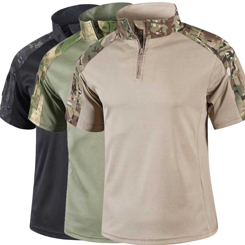 Mens Summer Camo Tactical Shir - Outdoor Hunting T Shirts 评论和价格