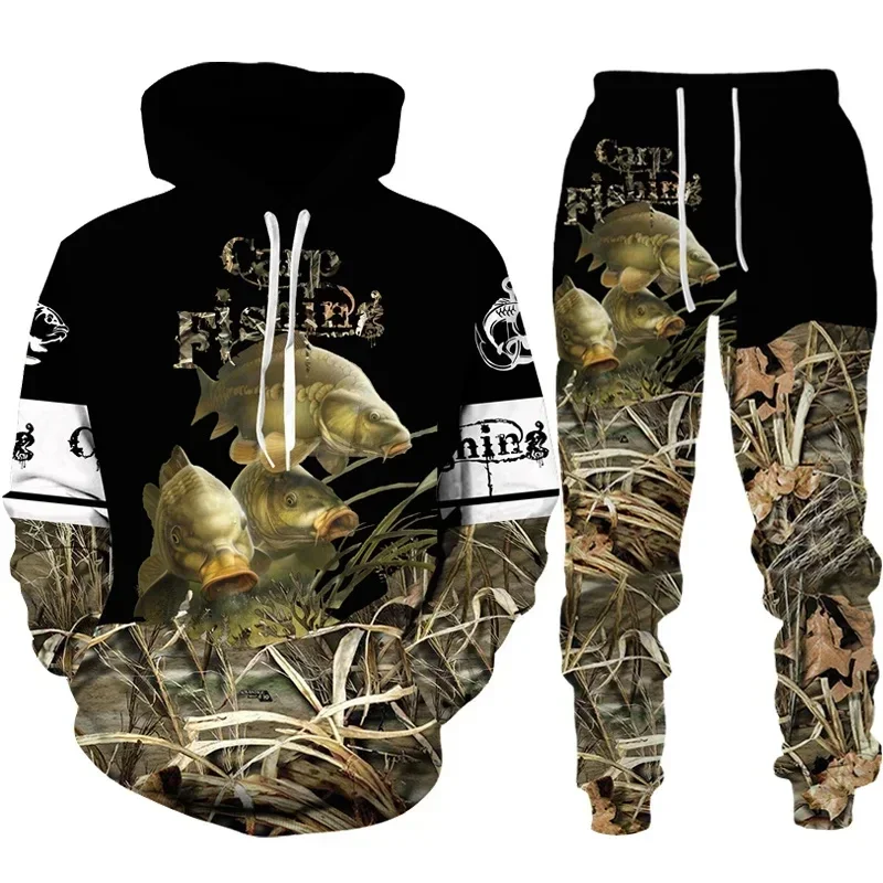 Cool Carp Fishing 3D Printed U - Outdoor Hunting Hoodie 评论和价格