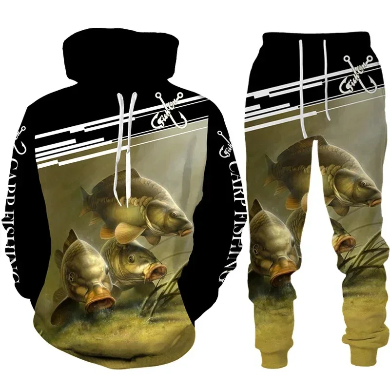 Cool Carp Fishing 3D Printed U - Outdoor Hunting Hoodie 评论和价格