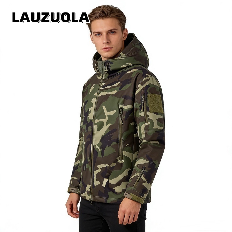 Men's Camouflage Waterproof Ja - Outdoor Hunting Hoodie 评论和价格