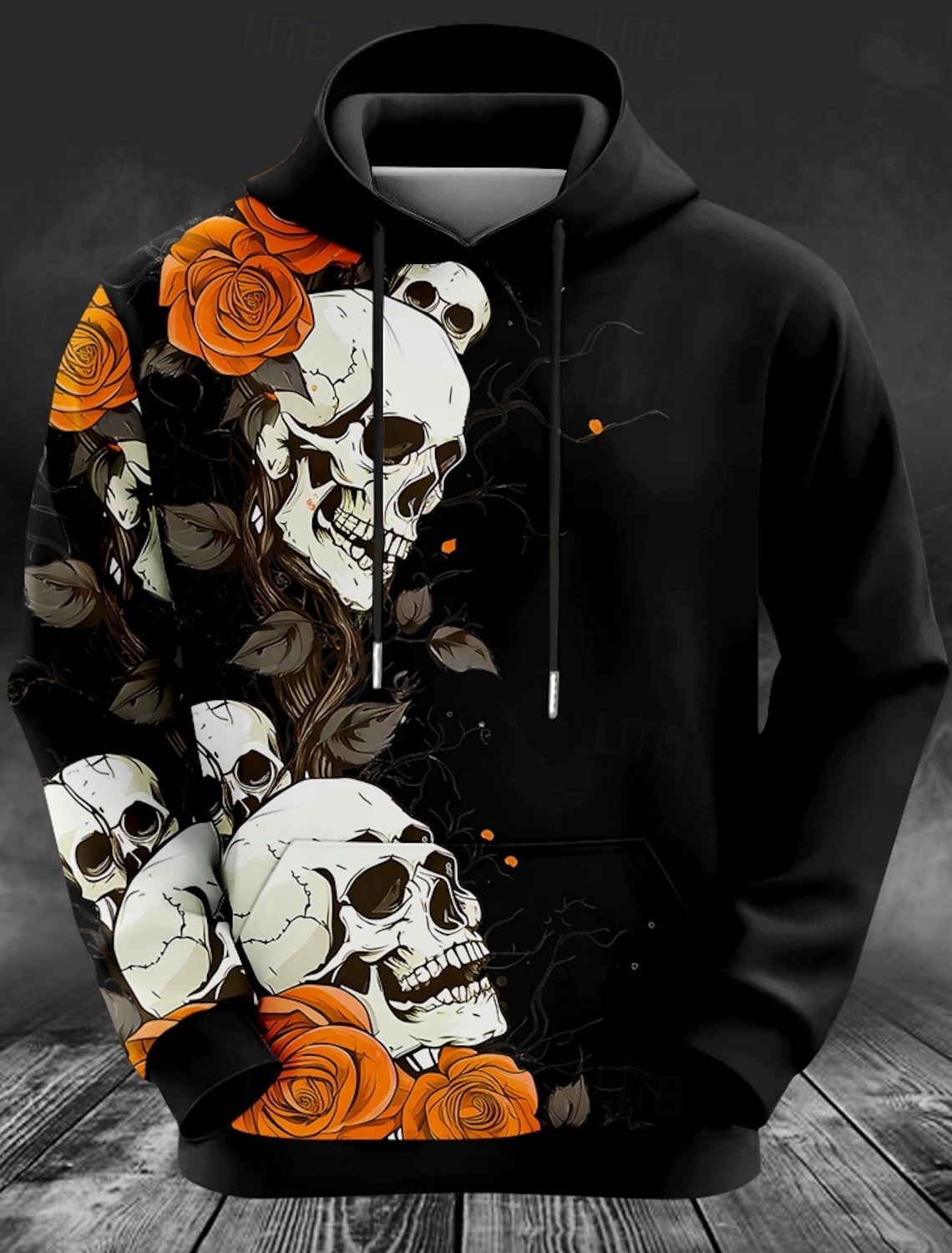 Men's Deer print Hoodie Sweats - Outdoor Hunting Hoodie 评论和价格