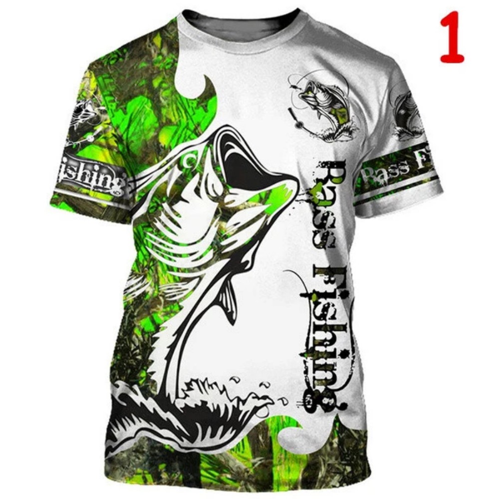 Men's Carp-Print T-Shirt – Sho - Outdoor Hunting T Shirts 评论和价格