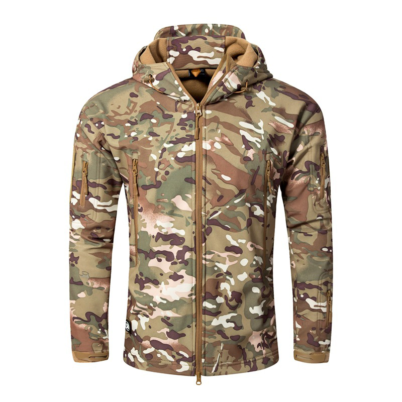 Men Outdoor TAD Shark Skin Sof - Outdoor Hunting Hoodie 评论和价格