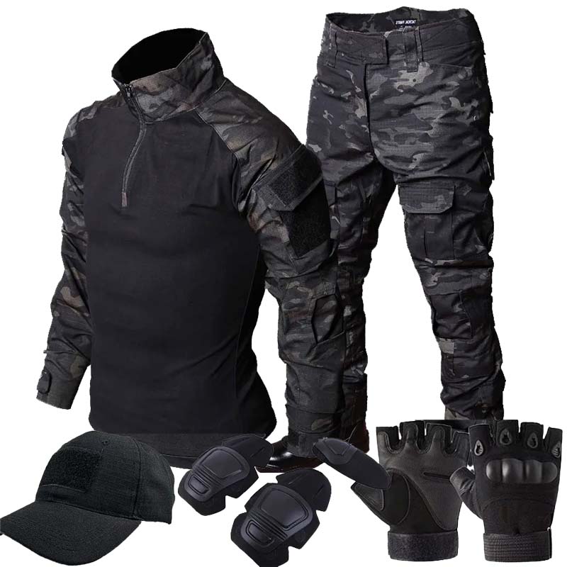 RU Camo Tactical Uniform Outdo - Outdoor Hunting T Shirts 评论和价格
