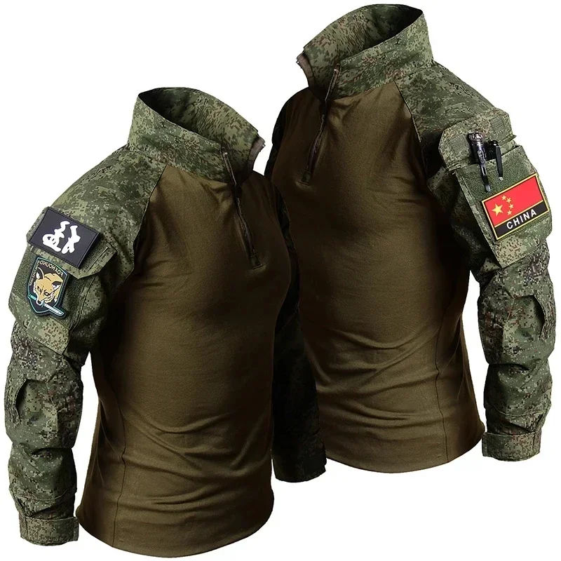 RU Camo Tactical Uniform Outdo - Outdoor Hunting T Shirts 评论和价格